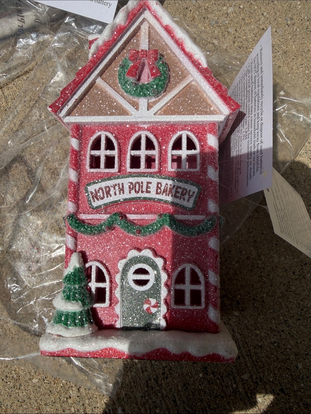 Pink Holiday House Decoration